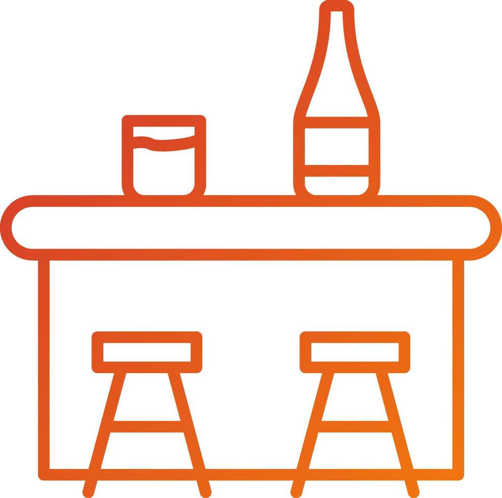 Bar Counter Icon Style vector