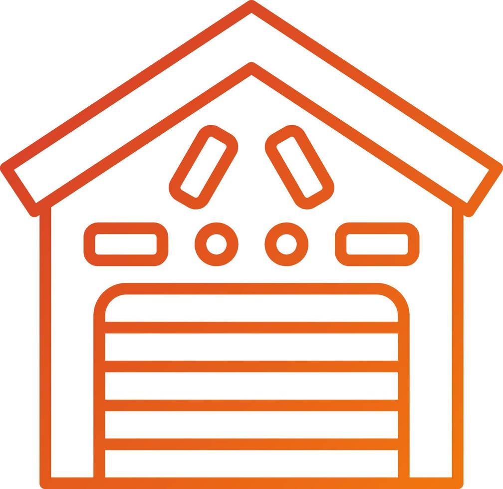 Warehouse Icon Style vector