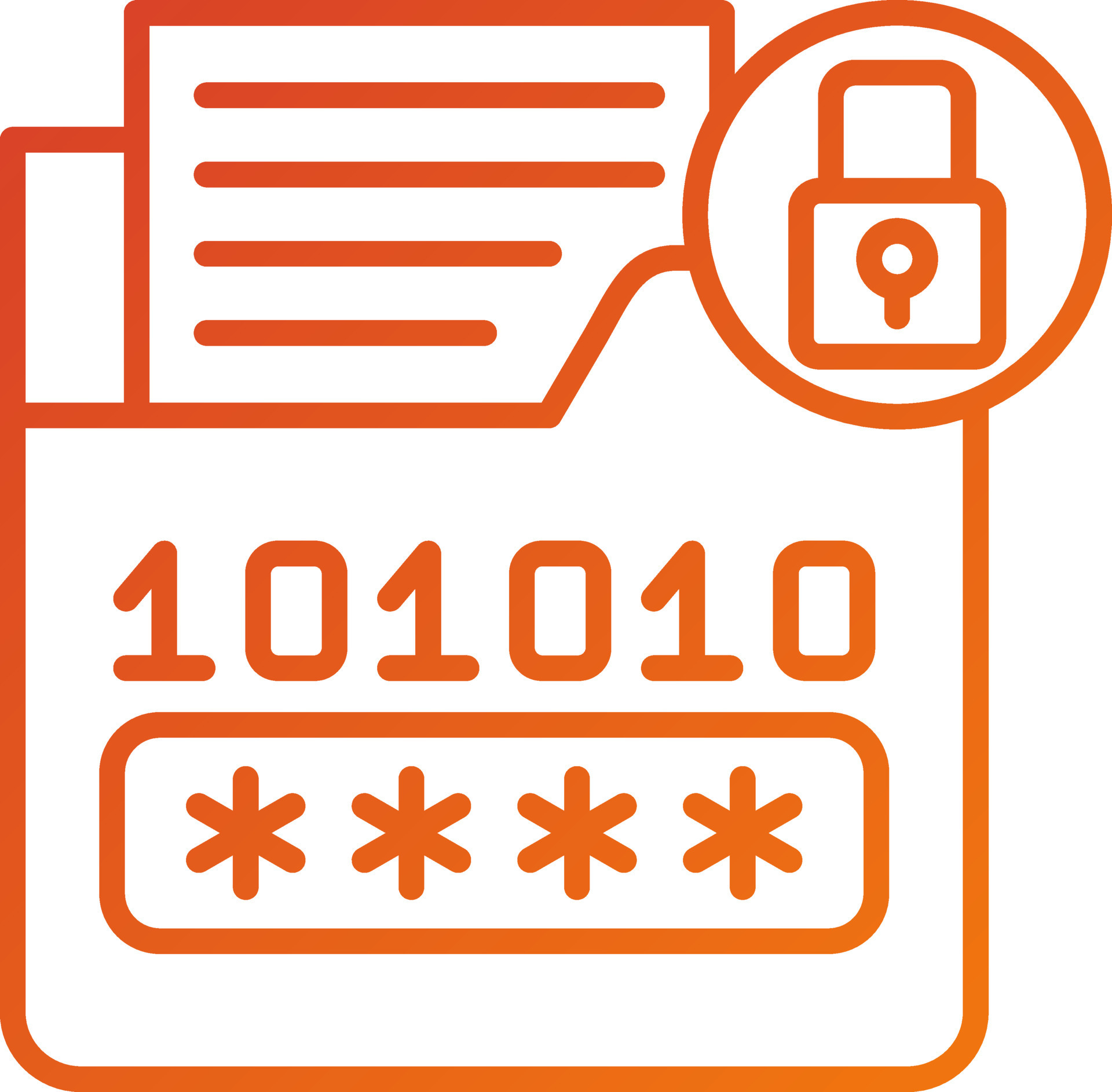 Encrypted Data Icon Style 21645292 Vector Art at Vecteezy