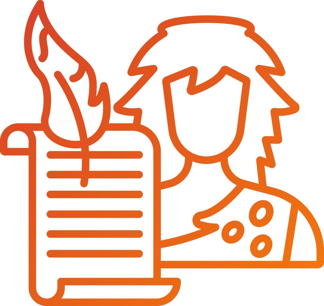 Historian Man Icon Style vector