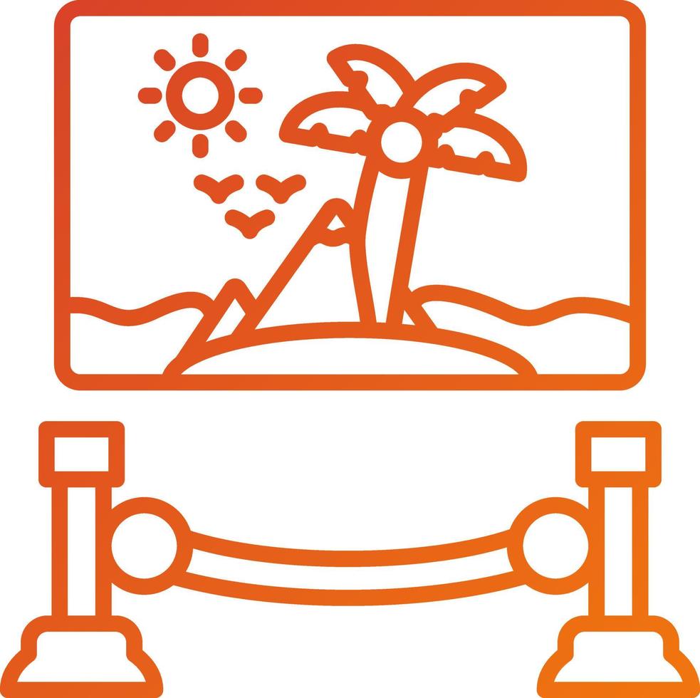 Exhibit Icon Style vector