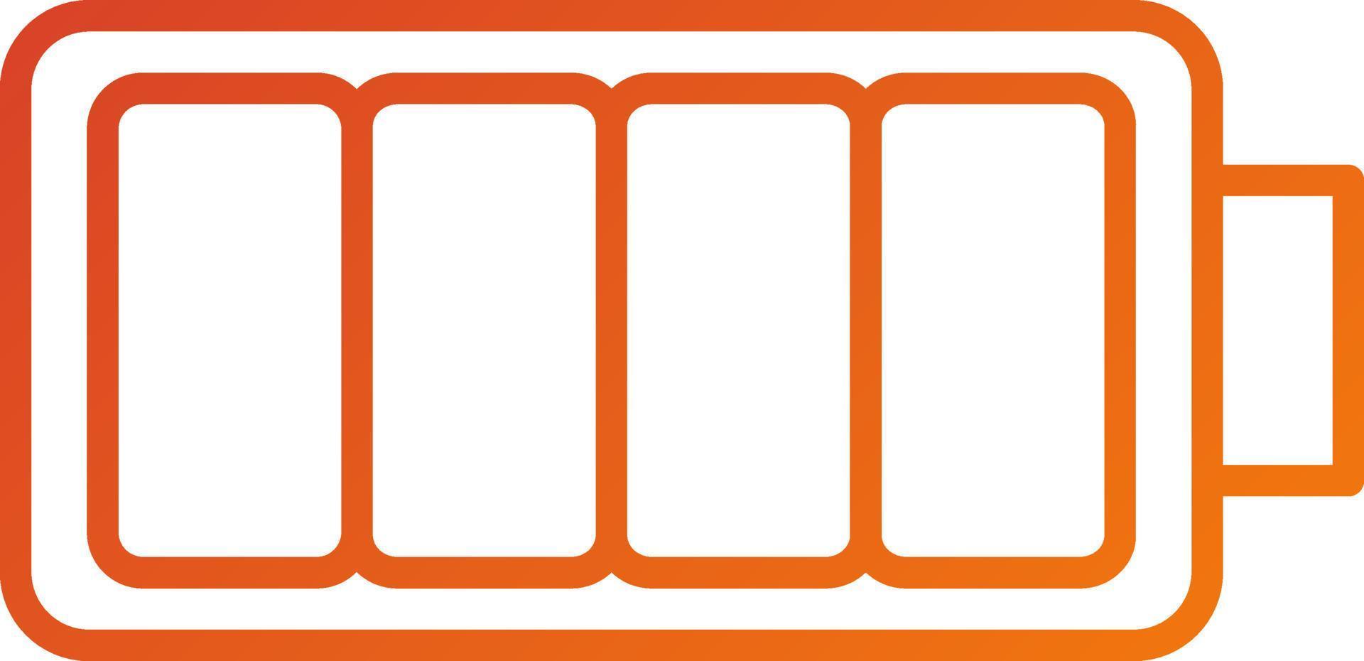 High Battery Icon Style vector