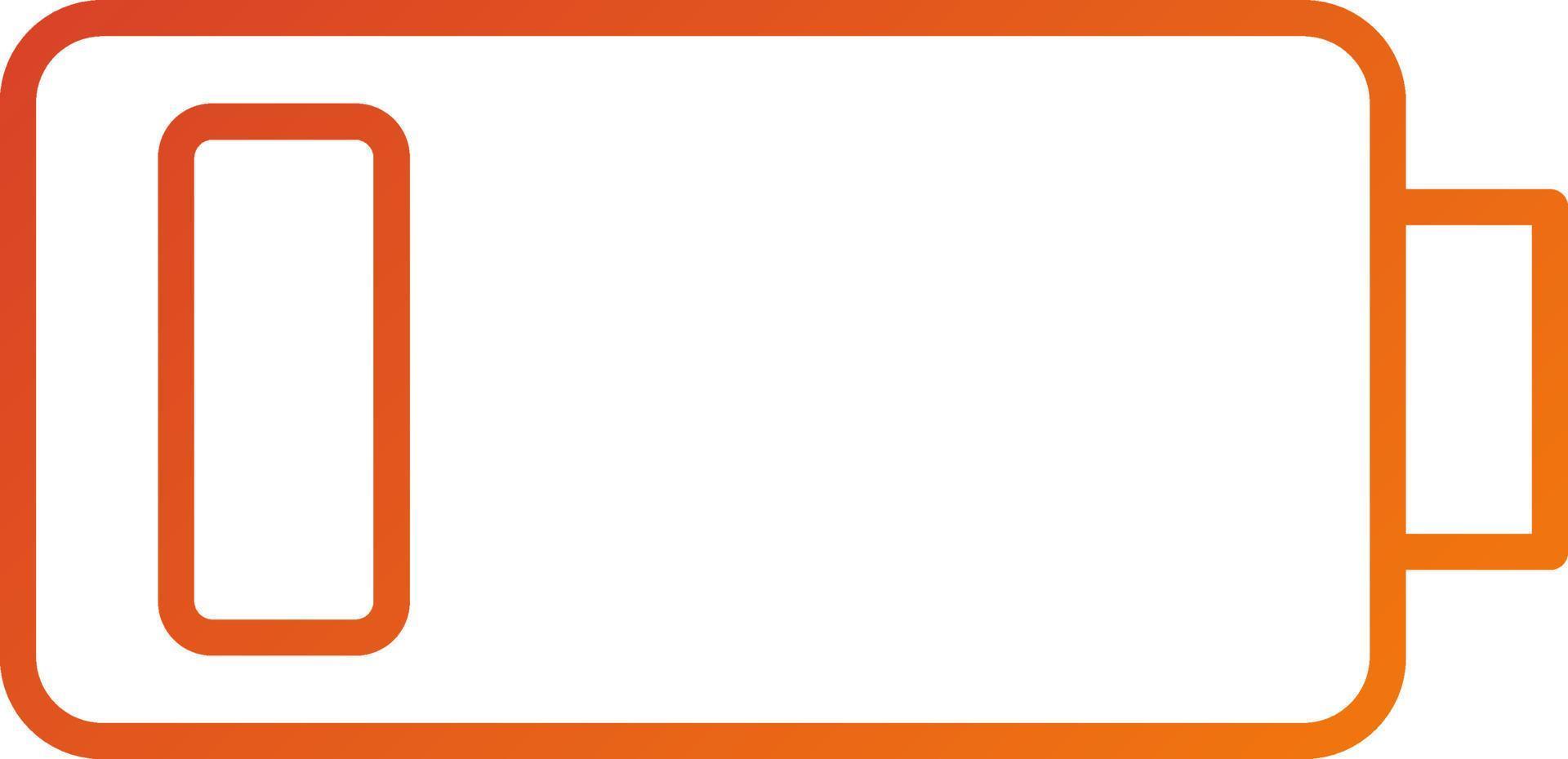 Low Battery Icon Style vector