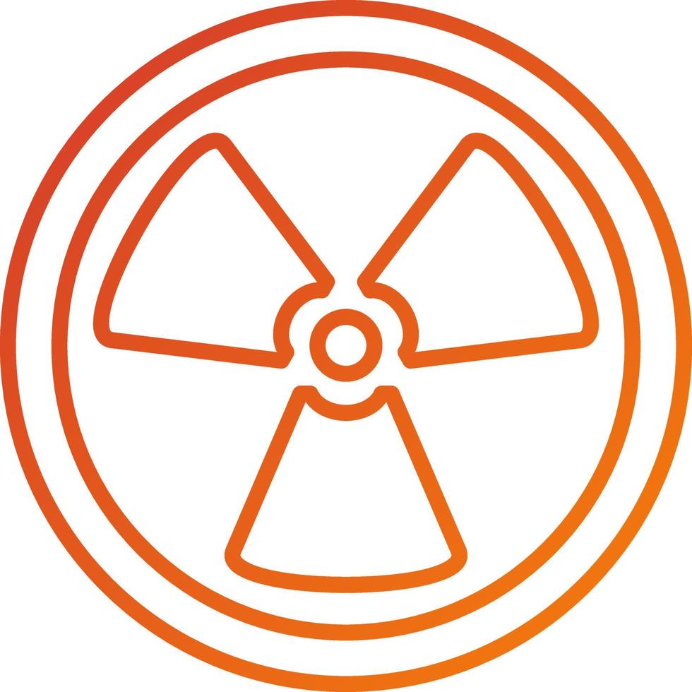 Radiation Icon Style vector
