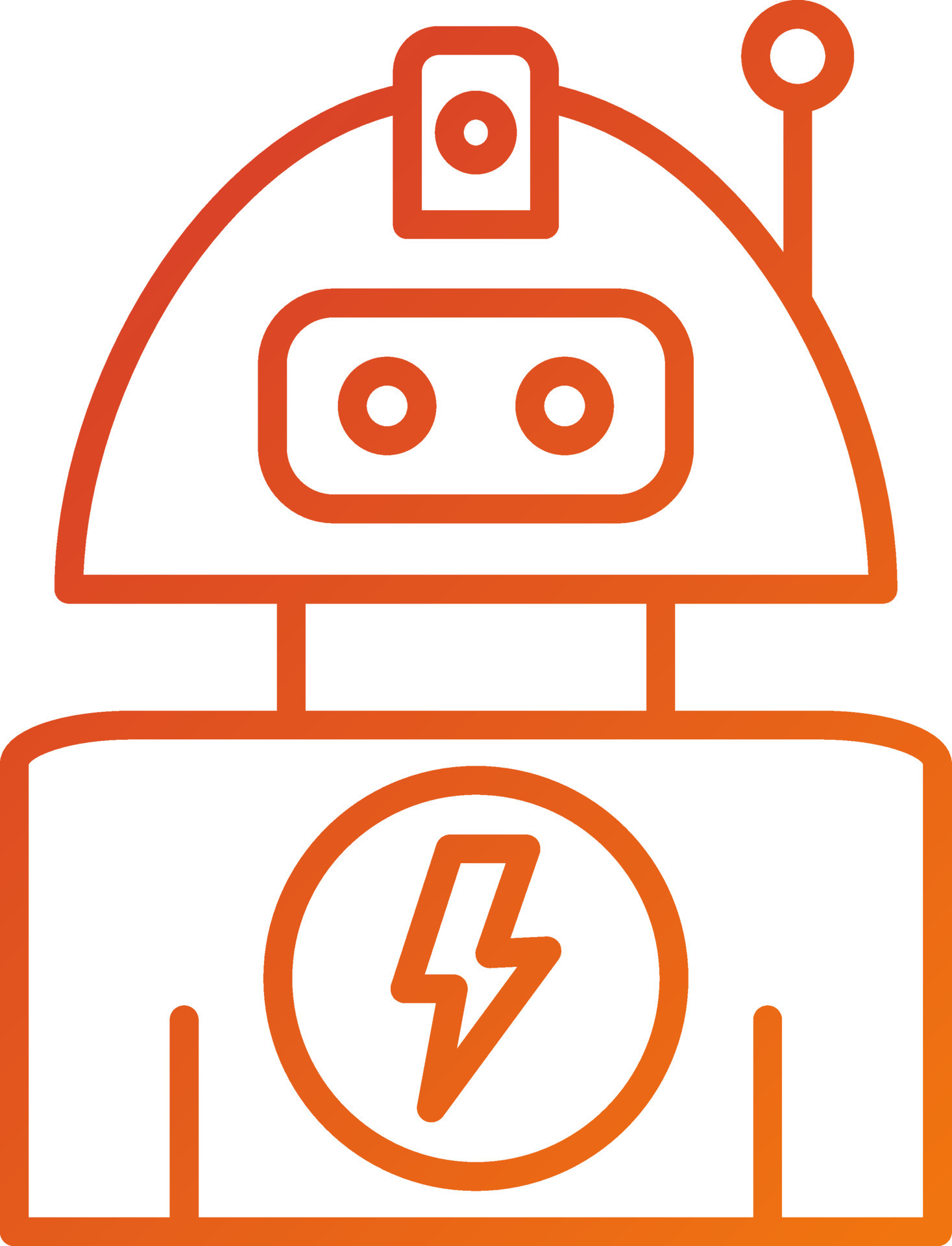 Robot Icon Style 21645533 Vector Art at Vecteezy