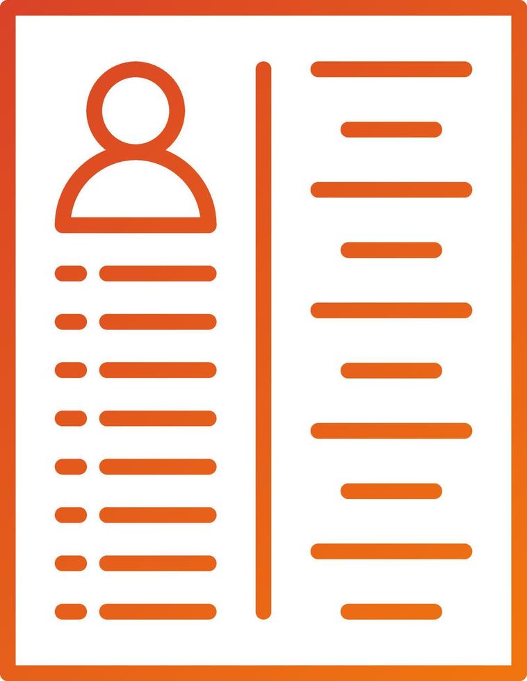 Curriculum Icon Style vector