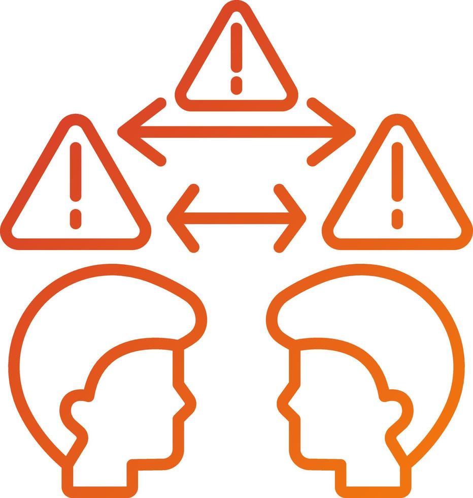 Face to Face Contact Icon Style vector