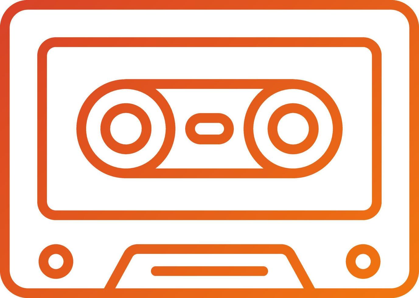 Cassette Icon Style vector