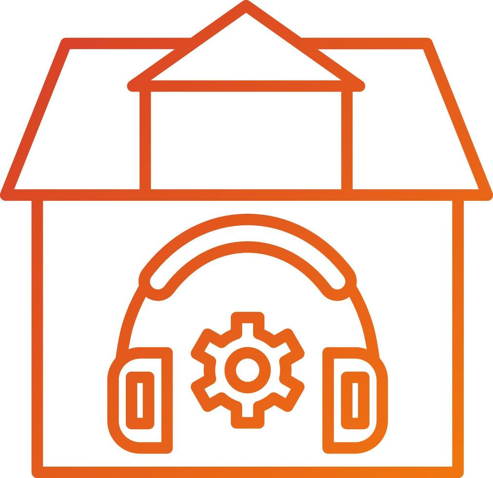 Remote Customer Support Icon Style vector
