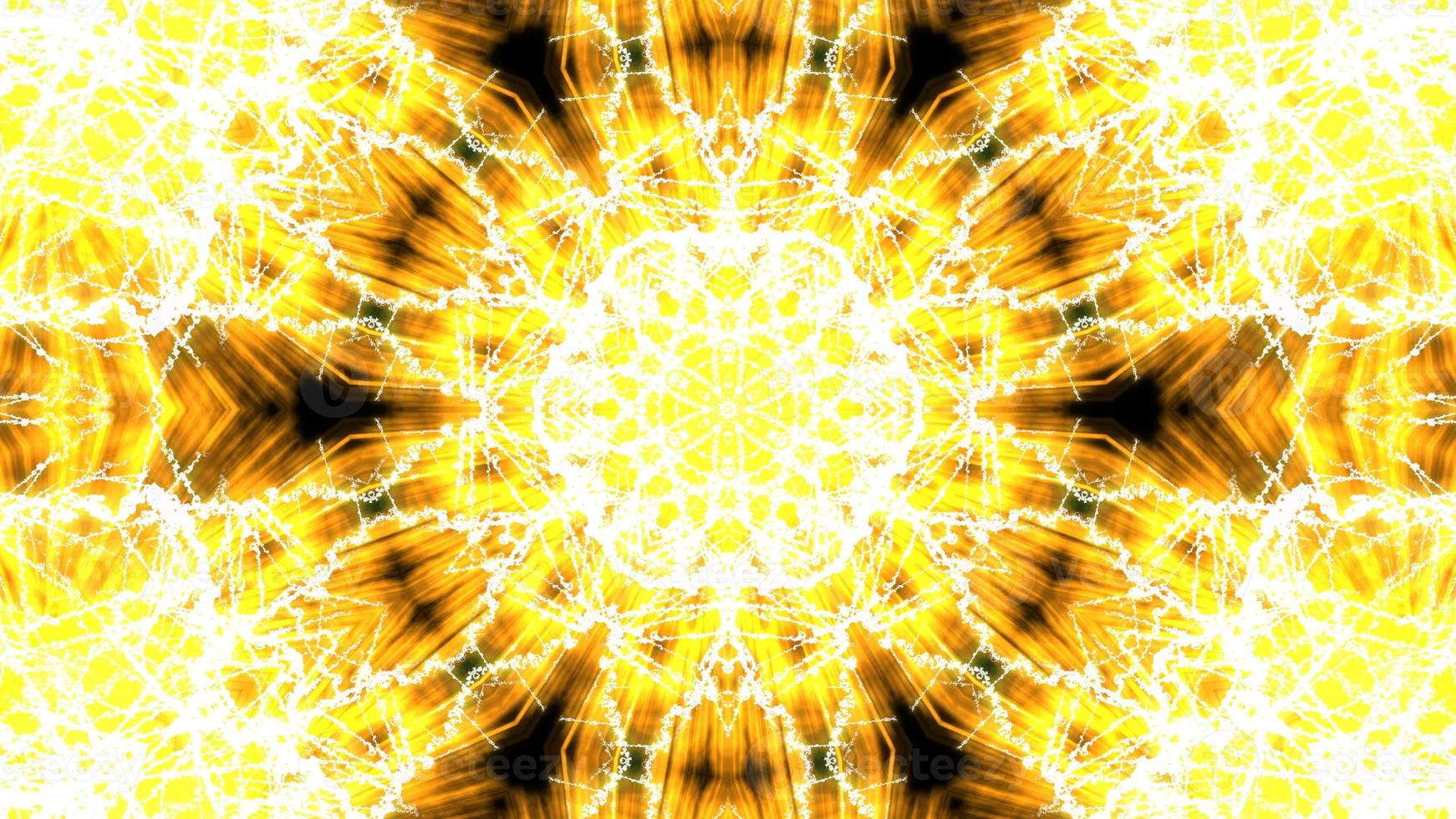 Orange color fractal noise gradient kaleidoscopic background photo