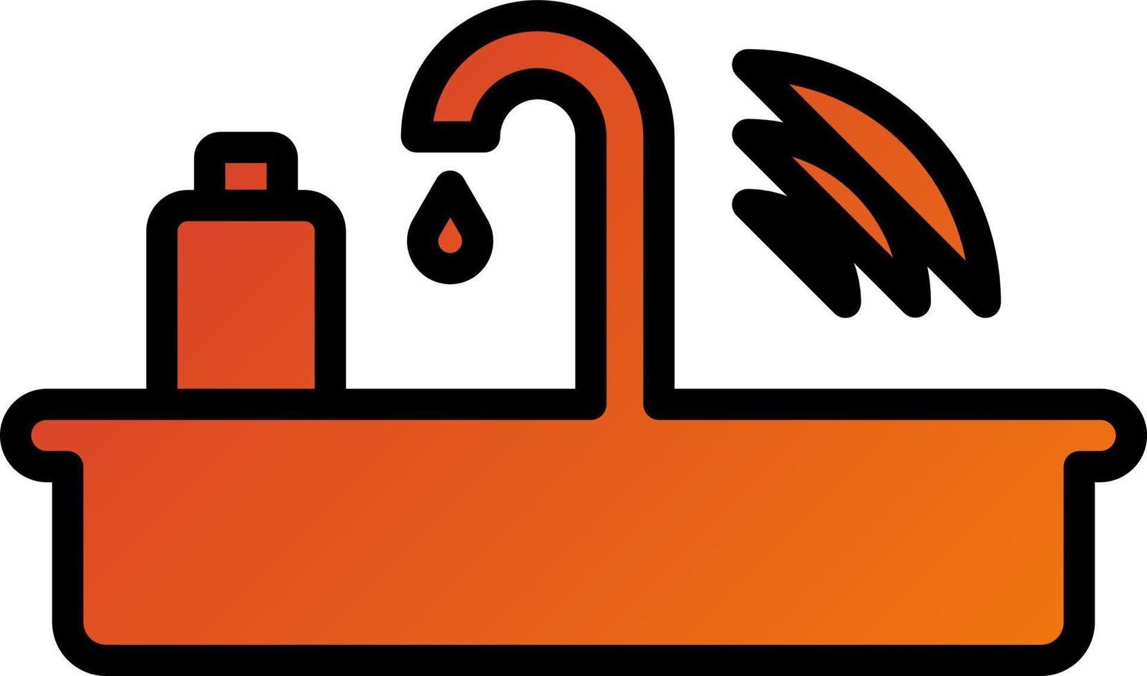 Smart Sink Icon Style vector