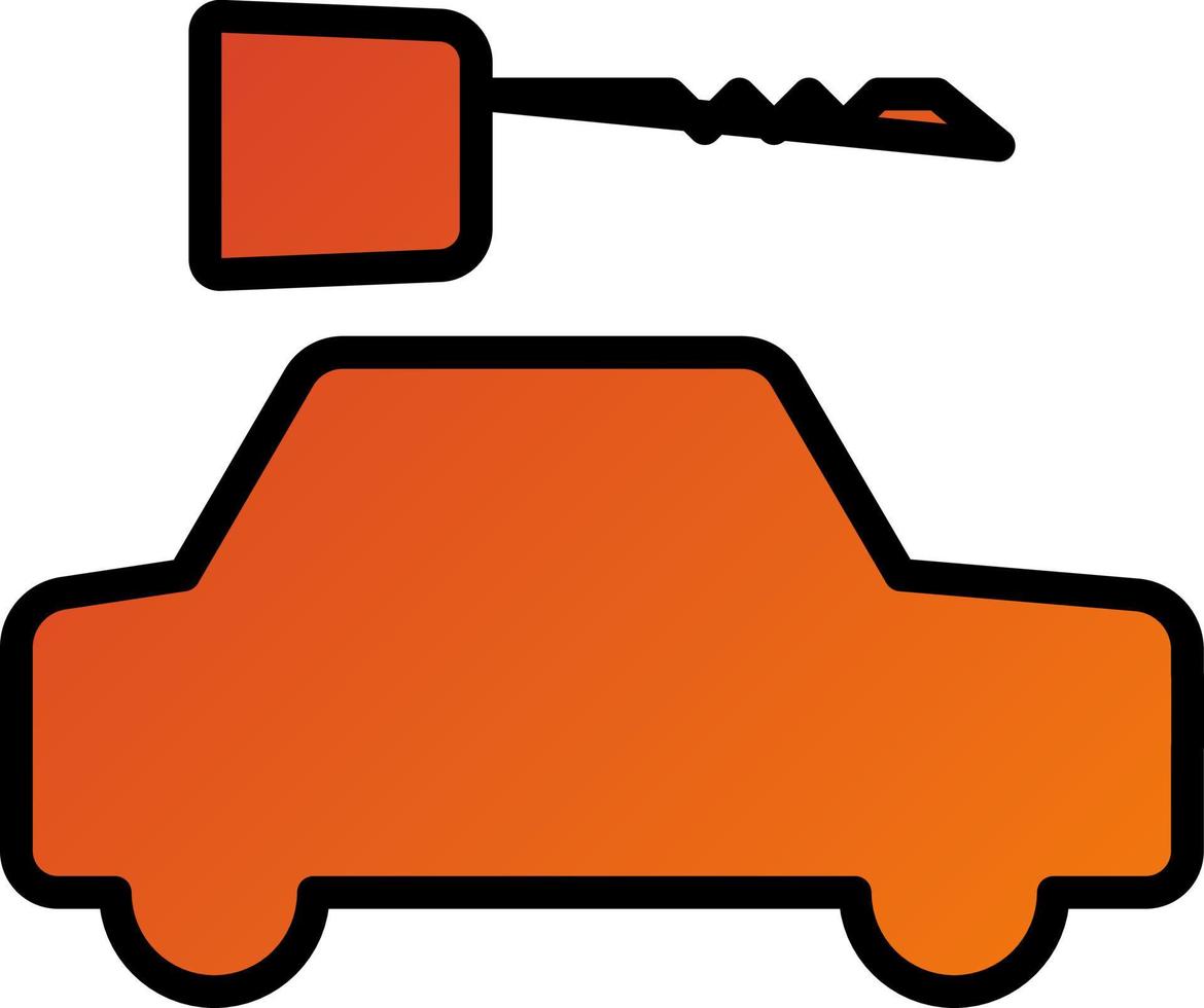 Car Key Icon Style vector