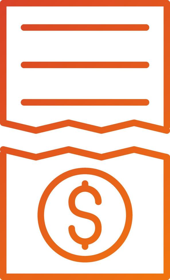 Split Bills Icon Style vector