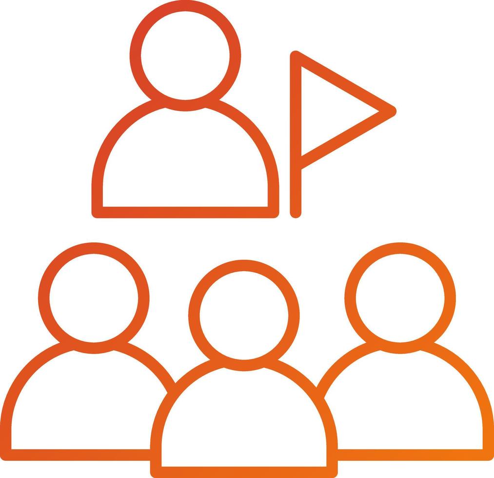 Group Excursion Icon Style vector