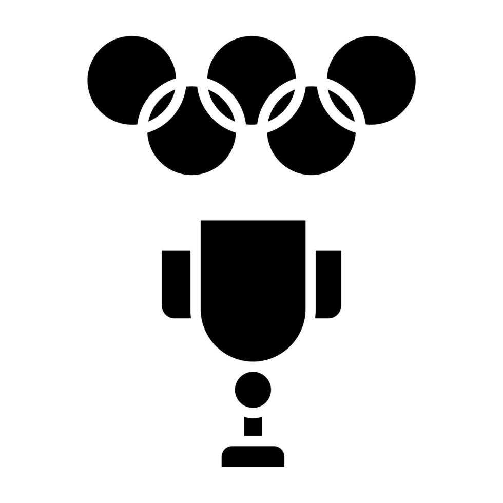 olímpico juegos icono estilo vector