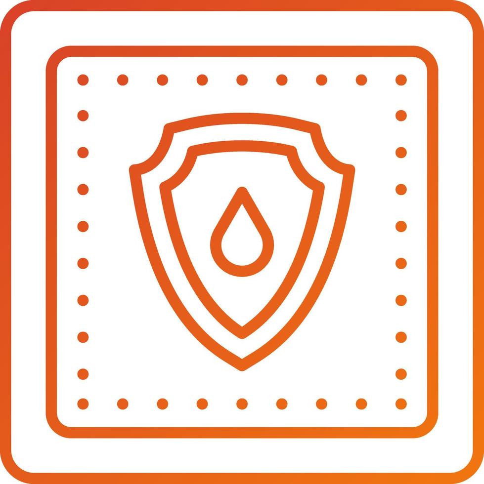 Water Resistant Fabric Icon Style vector