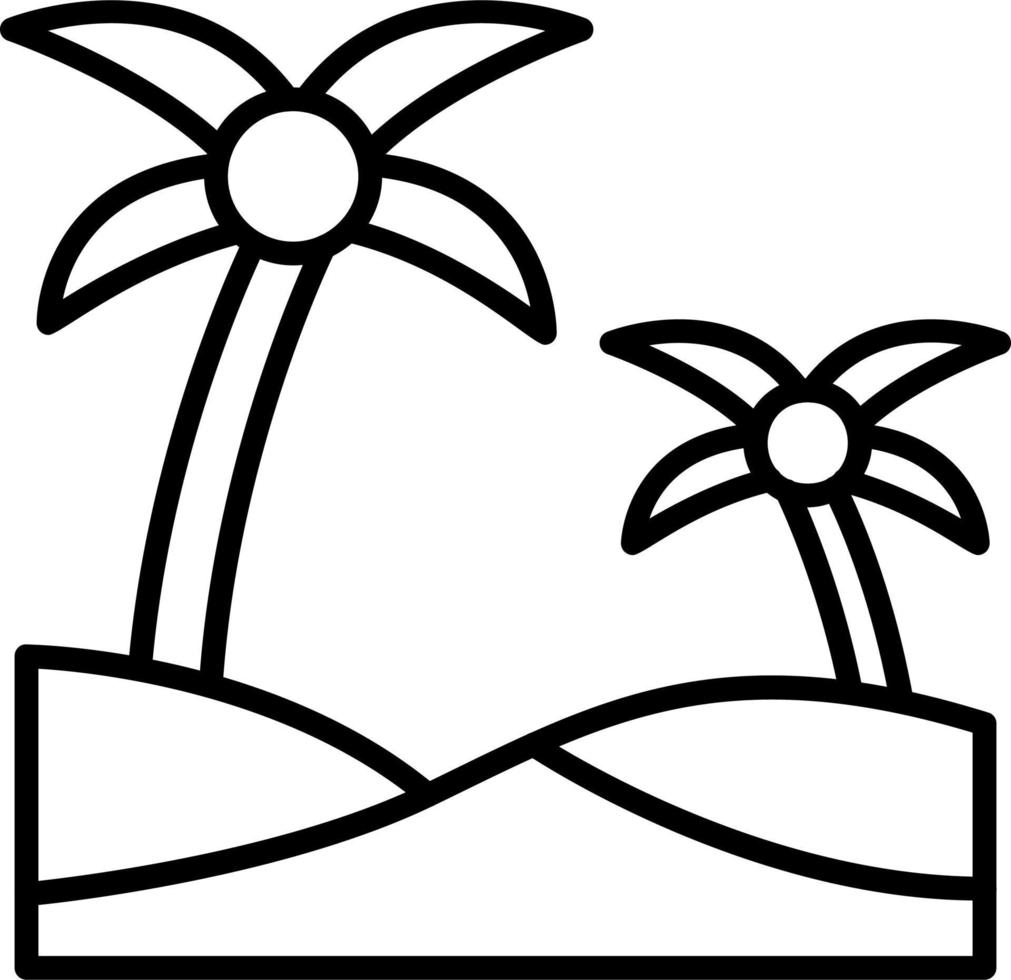 Oasis vector icon