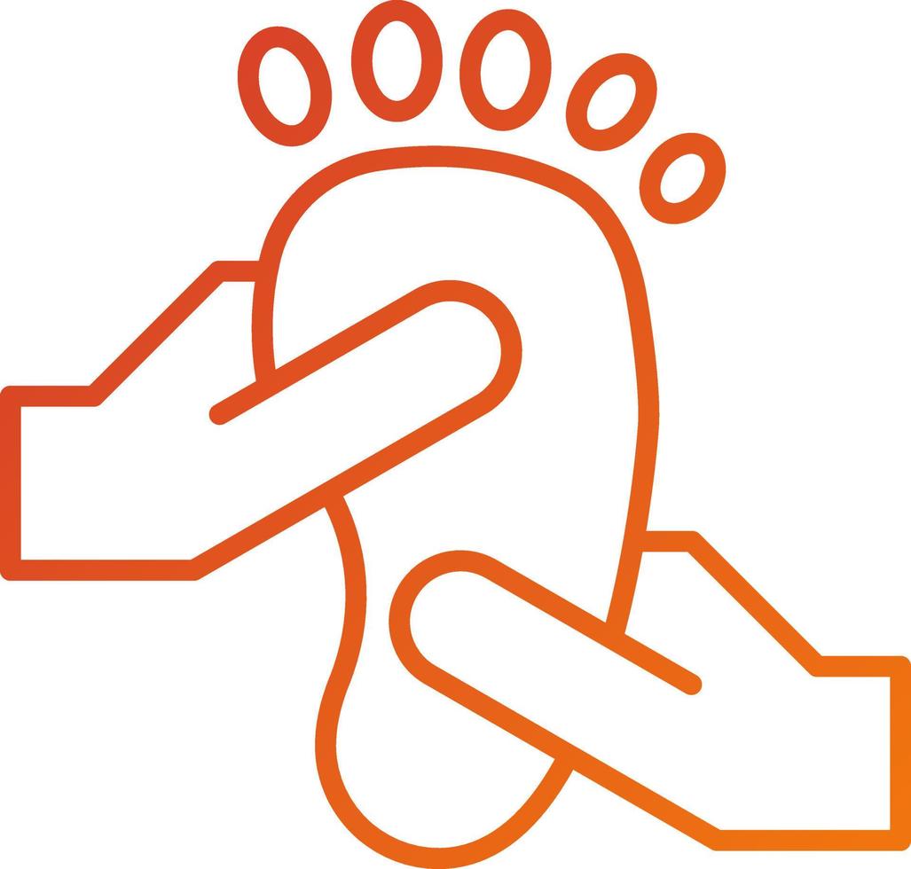 Foot Massage Icon Style vector
