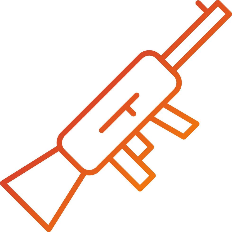 estilo de icono de pistola vector