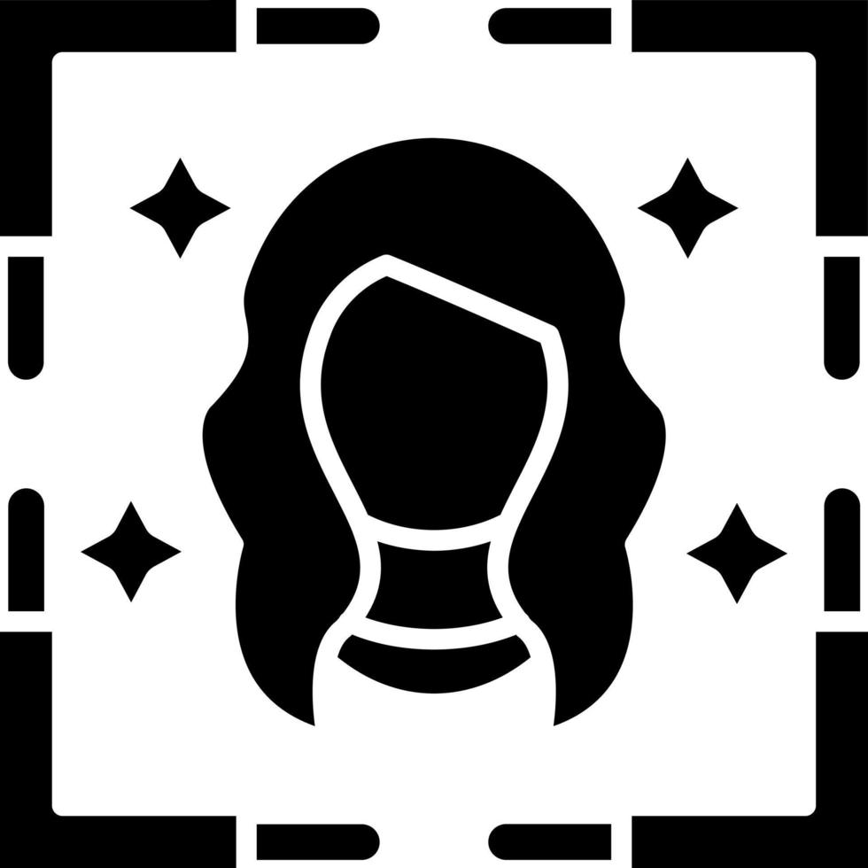 Headshot Icon Style vector