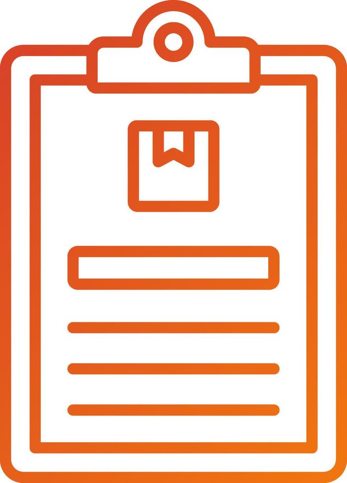 Package Descriptipn Icon Style vector