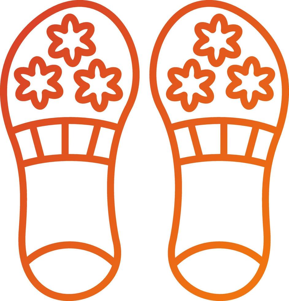 estilo de icono de zapatillas vector