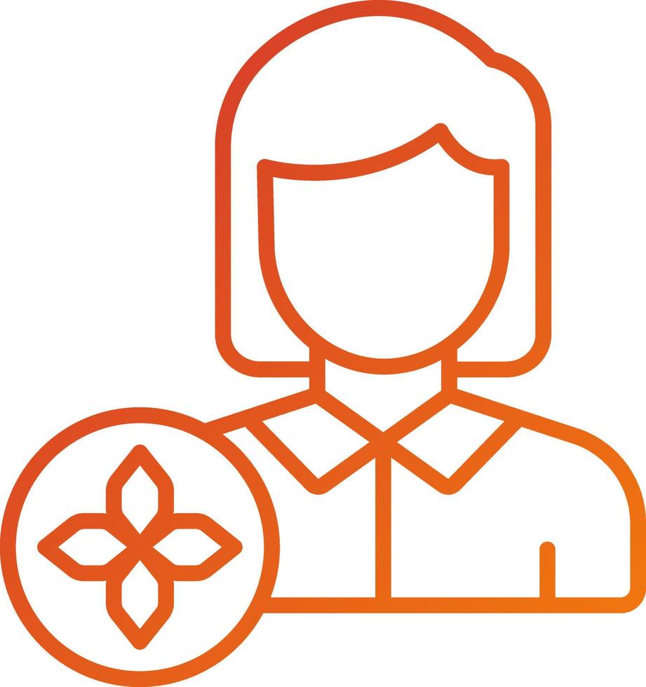 Massage Therapist Icon Style vector