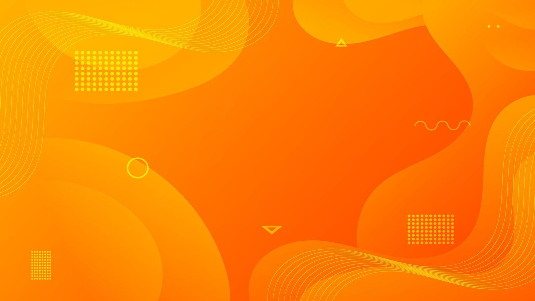 Abstract Gradient Orange Yellow liquid Wave Background vector