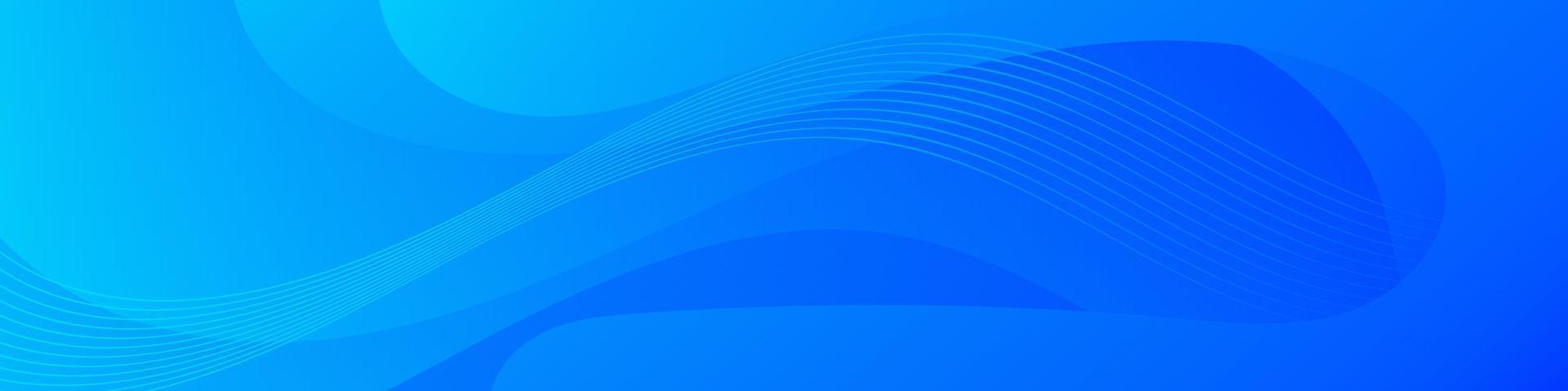 Abstract Blue liquid Wave Banner Template vector