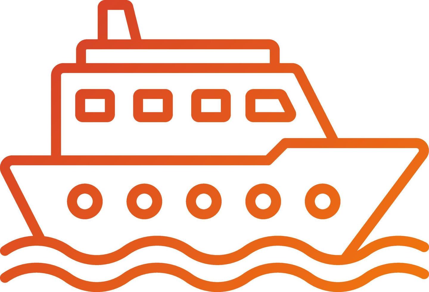 Cruise Icon Style vector