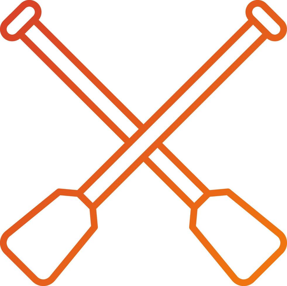 Paddles Icon Style vector