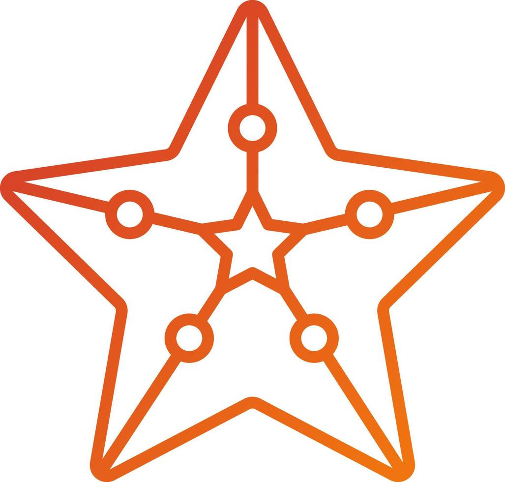 estrella de mar icono estilo vector