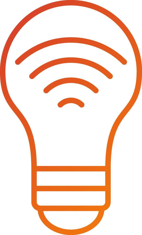 Smart Bulb Icon Style vector