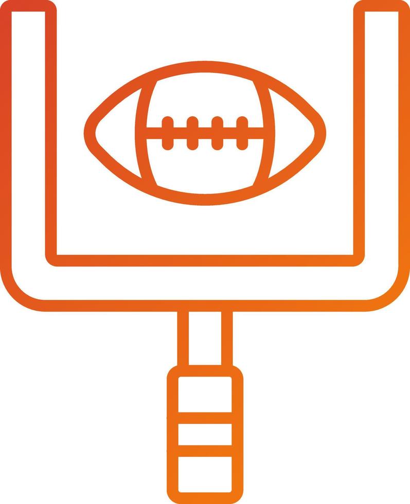 Goal Post Icon Style vector