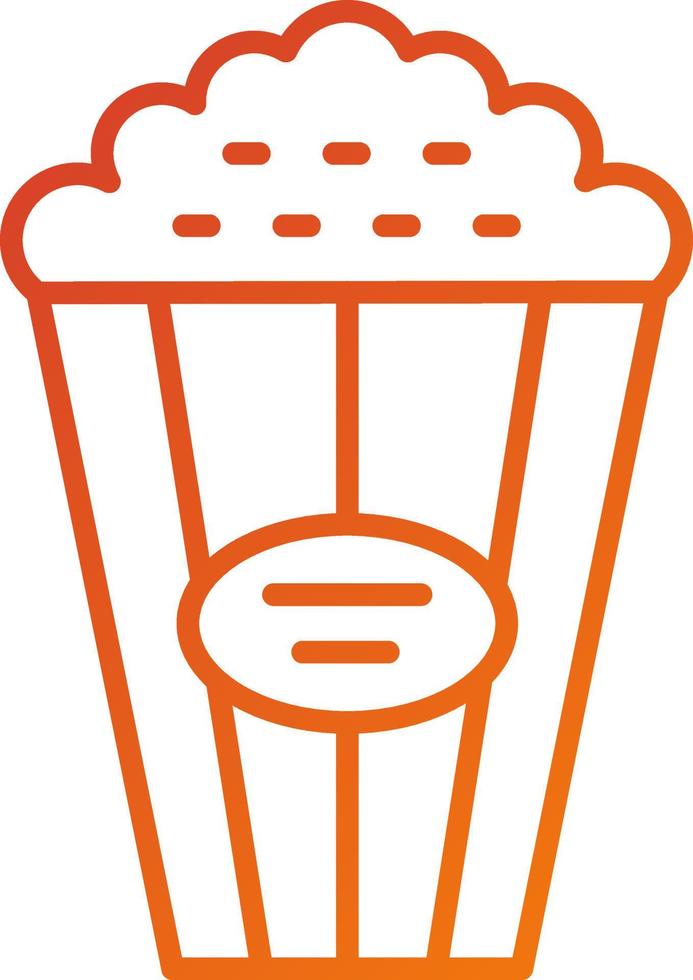 Popcorn Icon Style vector