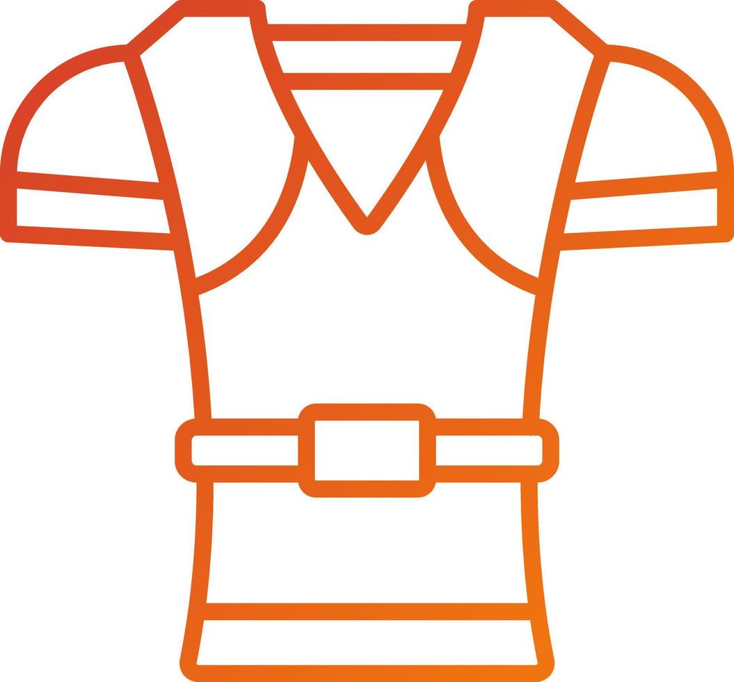 Rugby Armor Icon Style vector