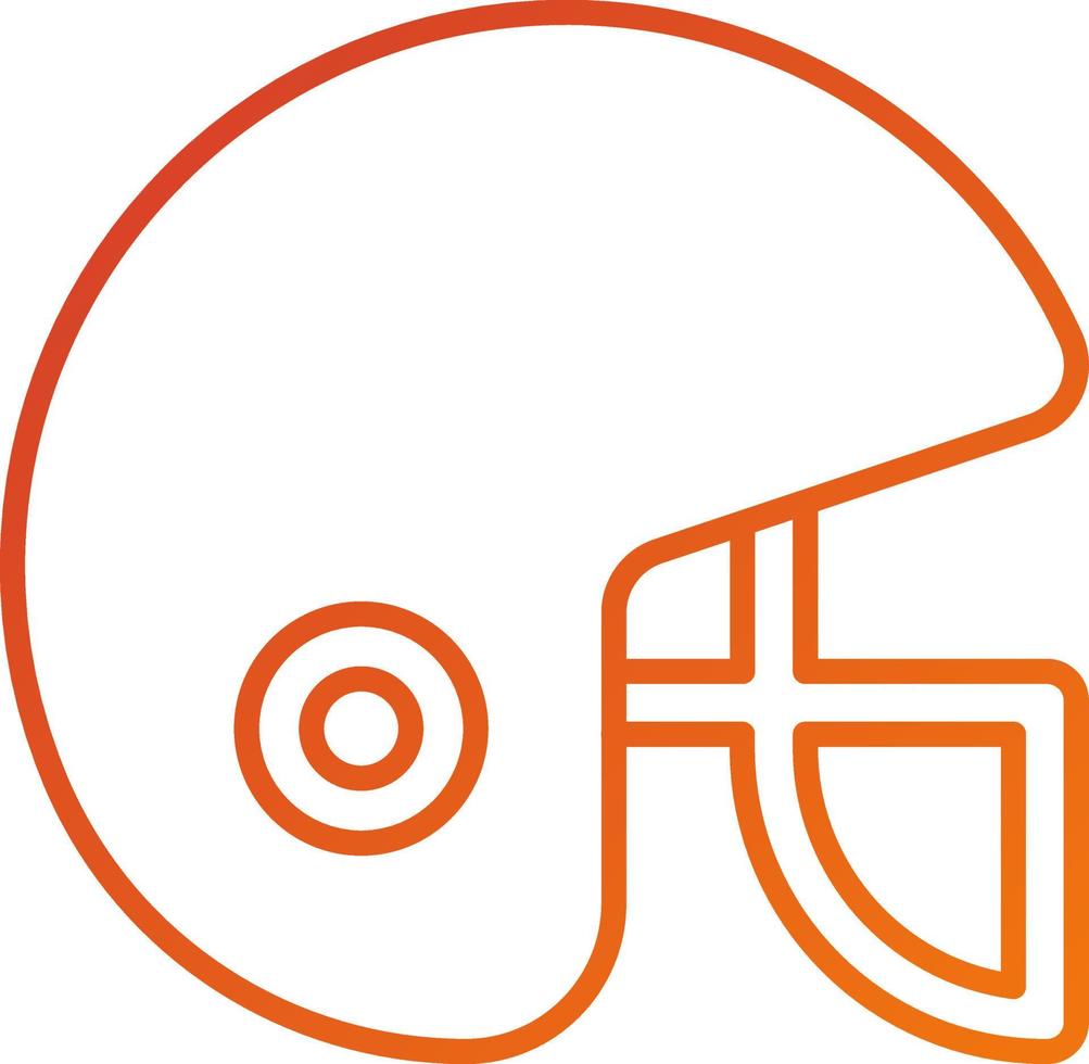 Rugby Helmet Icon Style vector