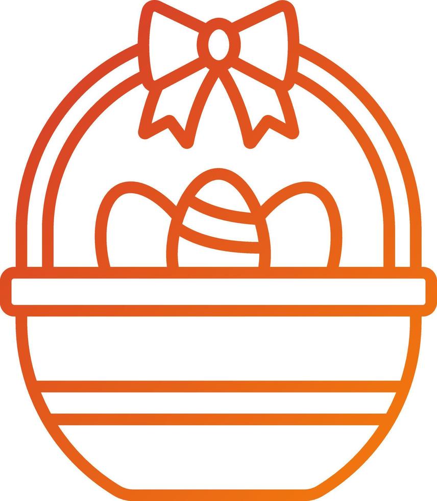 Easter Basket Icon Style 21646593 Vector Art at Vecteezy