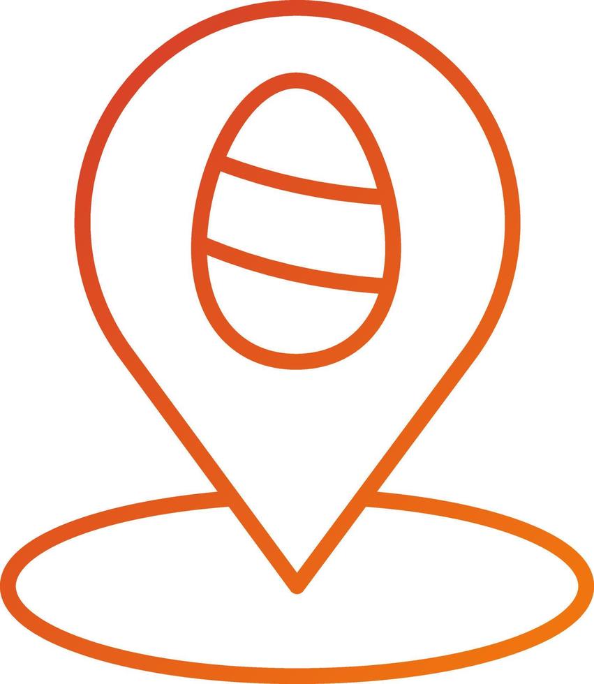 Easter Map Icon Style vector