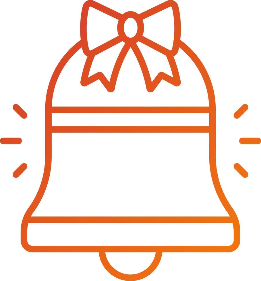 Easter Bell Icon Style vector