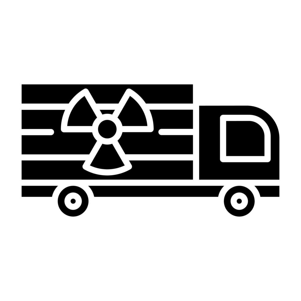 Neclear Truck Icon Style vector