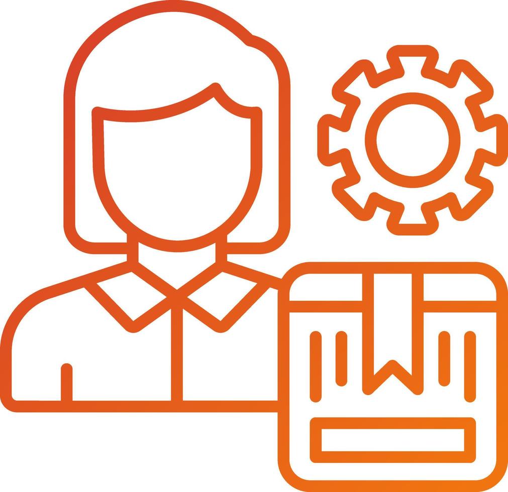 Product Manager Icon Style vector
