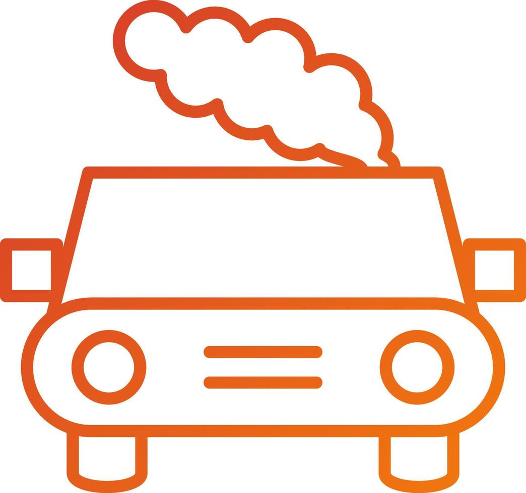 Car Pollution Icon Style vector