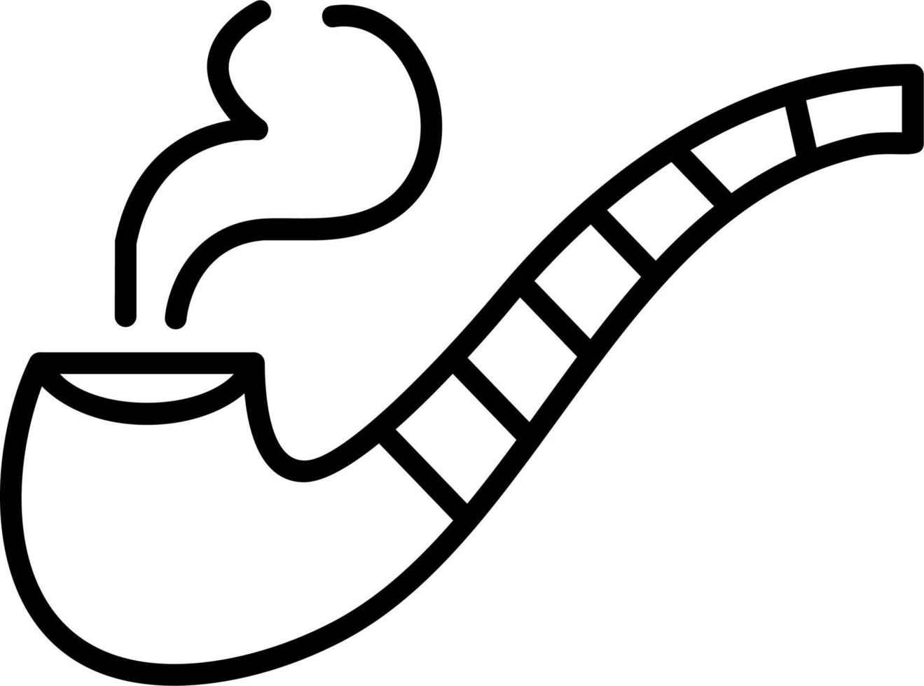 Smoking pipe vector icon