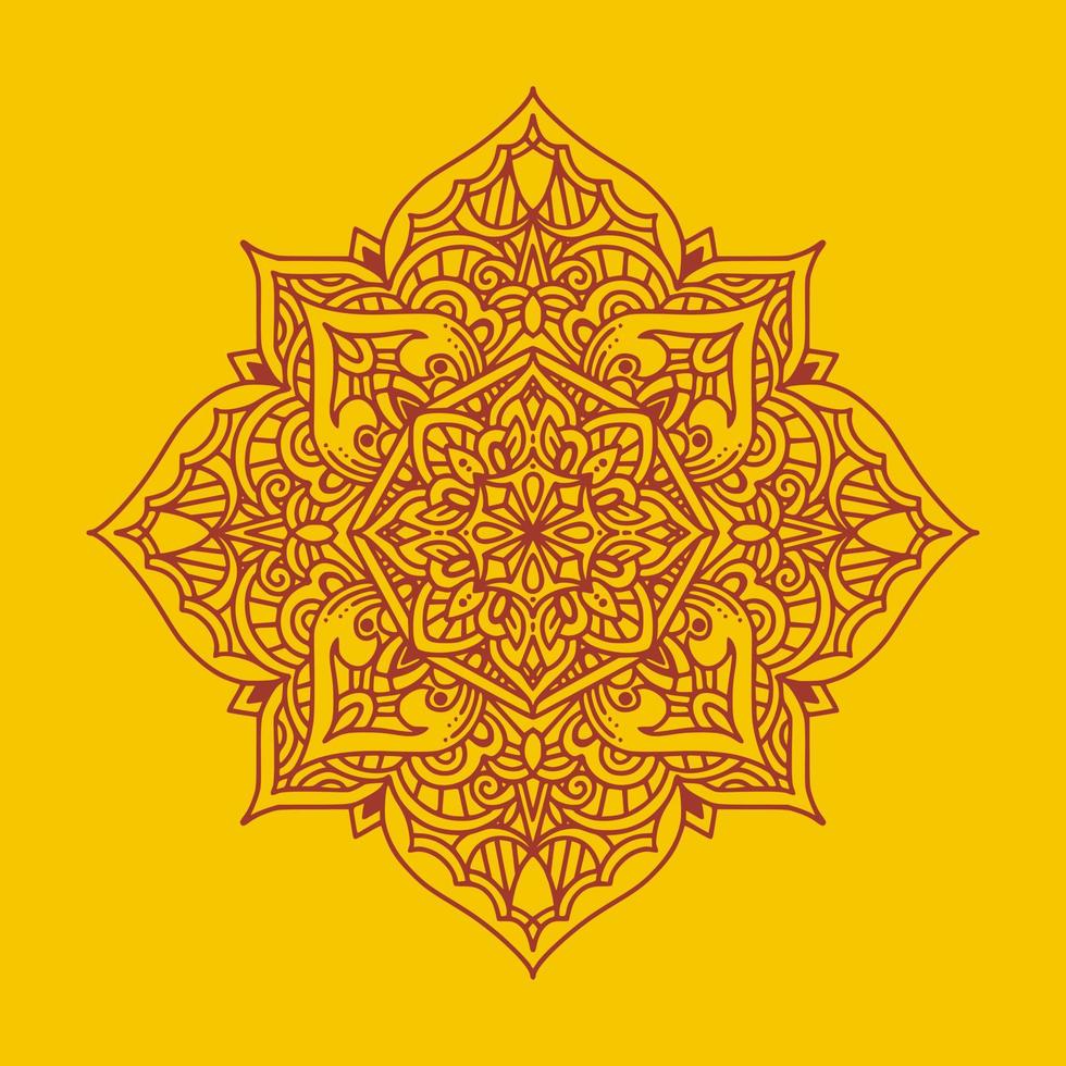 Hand drawn mandala vector