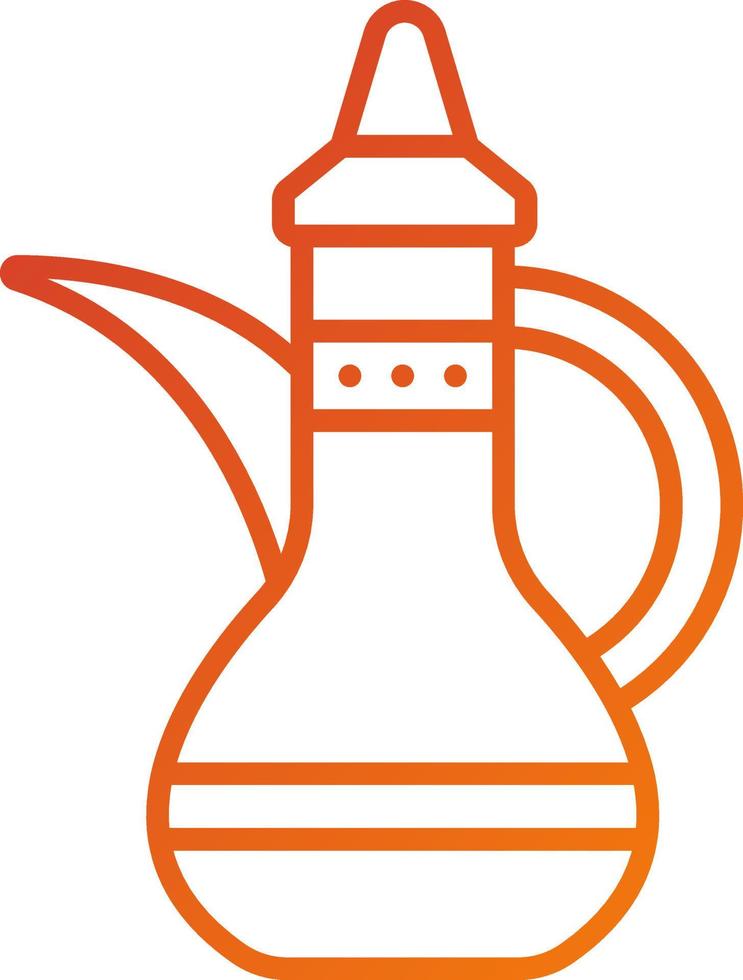 Arabic Teapot Icon Style vector