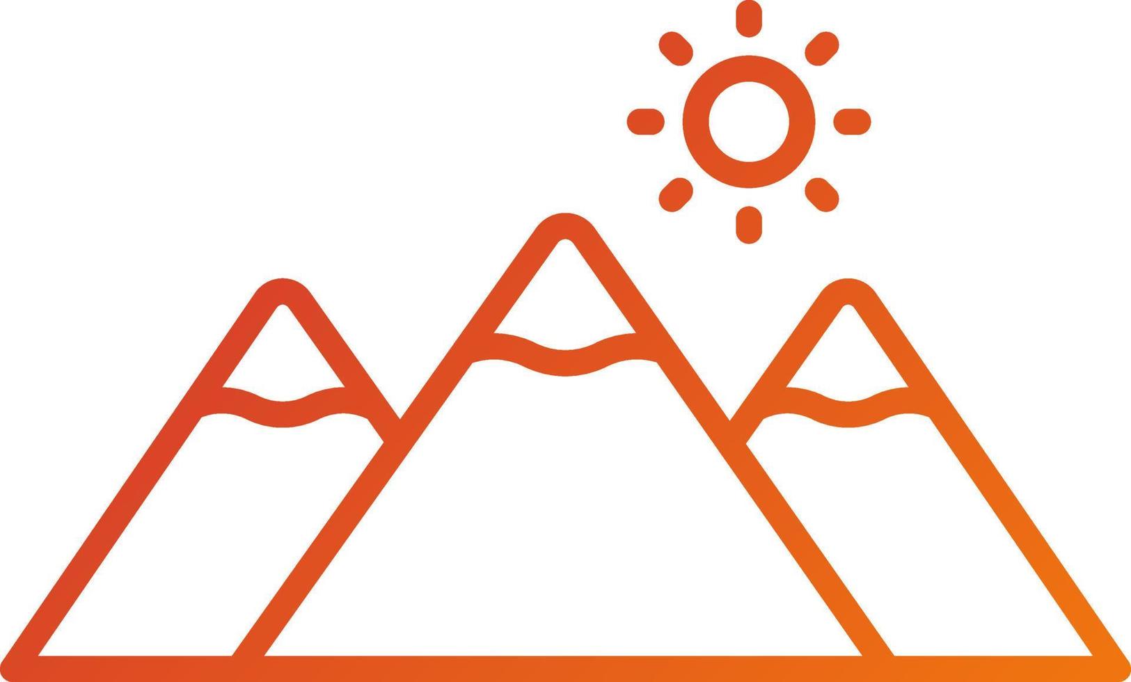 Mountains Icon Style vector