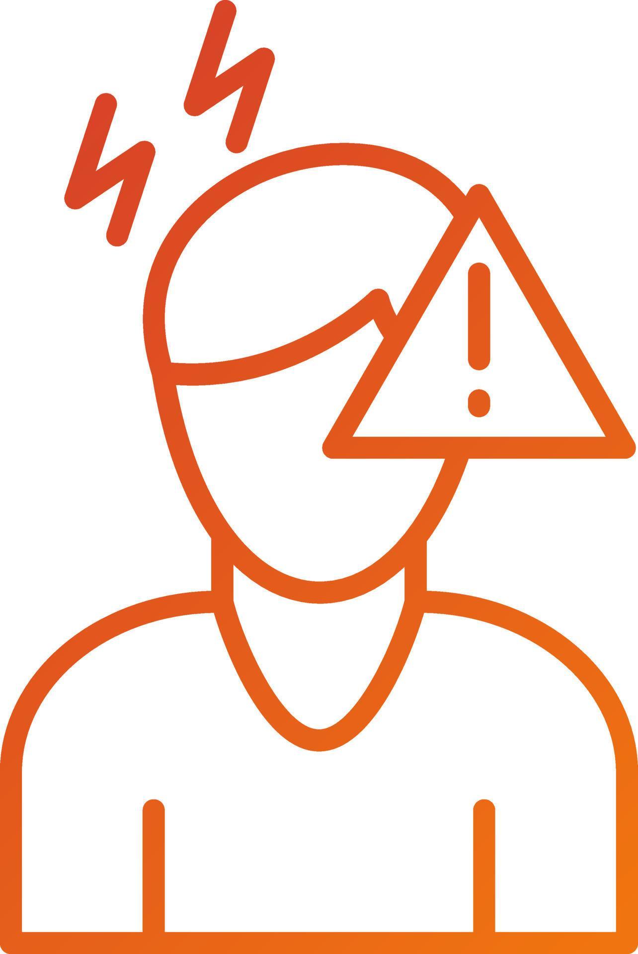 Panic Attack Icon Style 21646951 Vector Art at Vecteezy