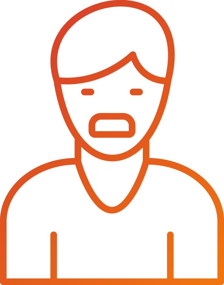 Choking Feeling Icon Style vector