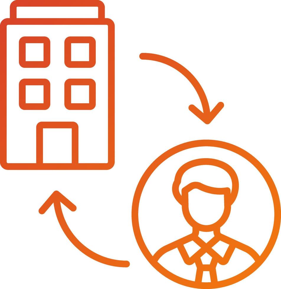 B2C Icon Style vector